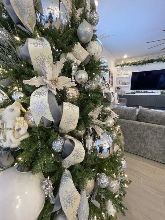Snowflake ribbon and velvet